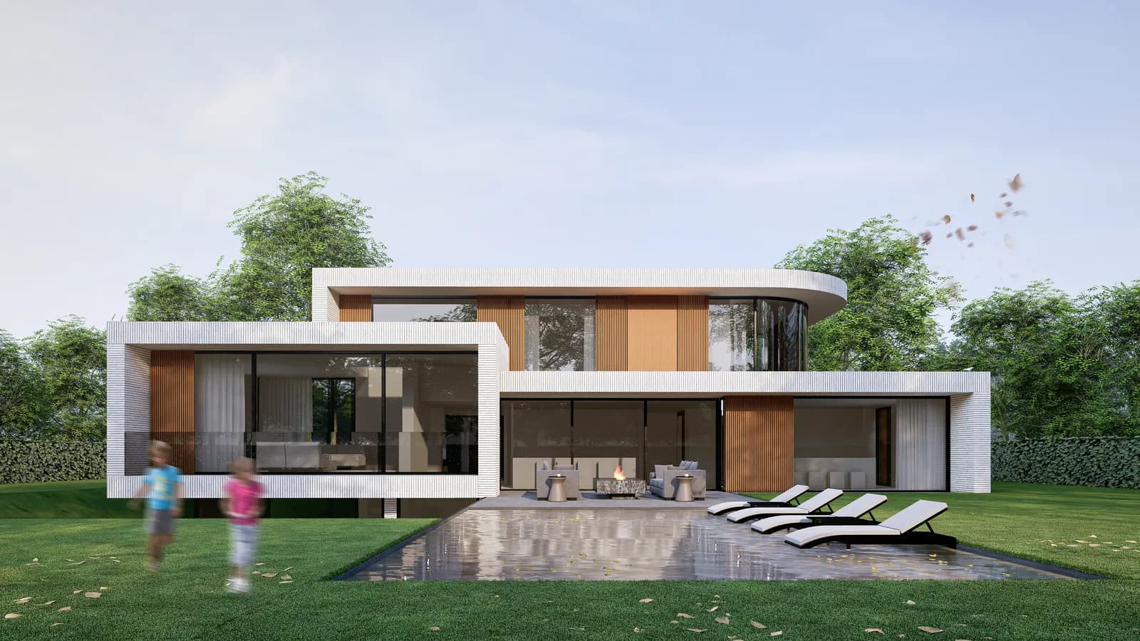 Nieuwbouwvilla met zwembad van Molen Architects